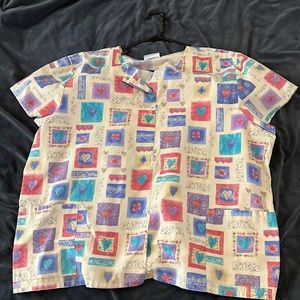 Heart Scrub Top